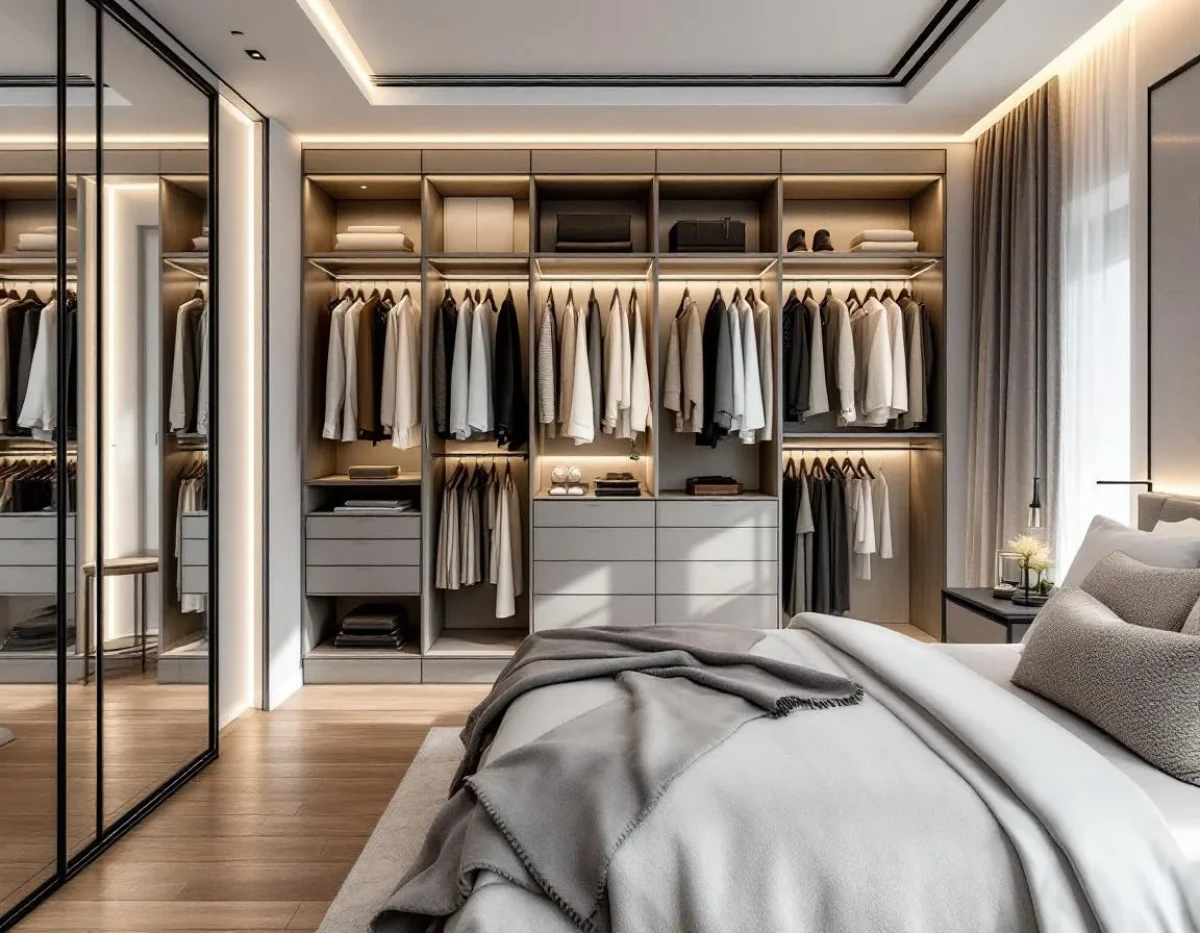 Optimisez votre espace avec un dressing sur-mesure : le must pour une chambre tendance